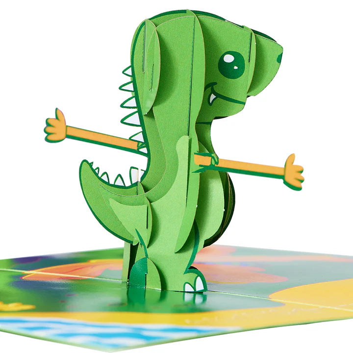 Unstoppable T Rex 3D Pop Up Greeting Card