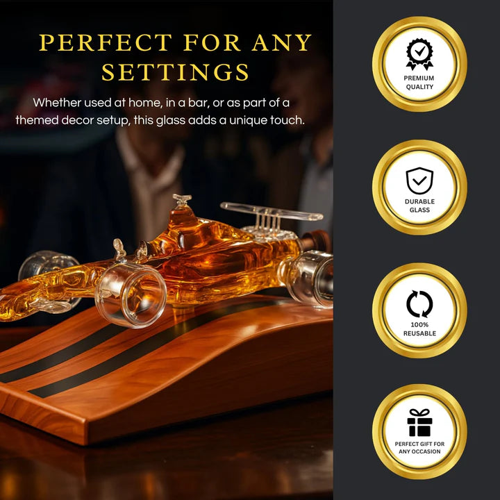 F1 Racecar Whiskey Decanter - 8.12oz