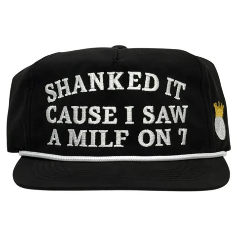 Shanked It Golf Rope Hat Custom Embroidered