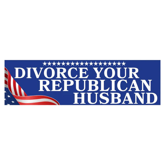Divorce Your Republican Husband Car Decal Sticker