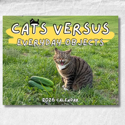 Cats Versus Everyday Objects 2026 Calendar