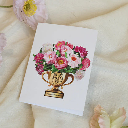#1 Mom Trophy 3D Pop Up Mother's Day Card