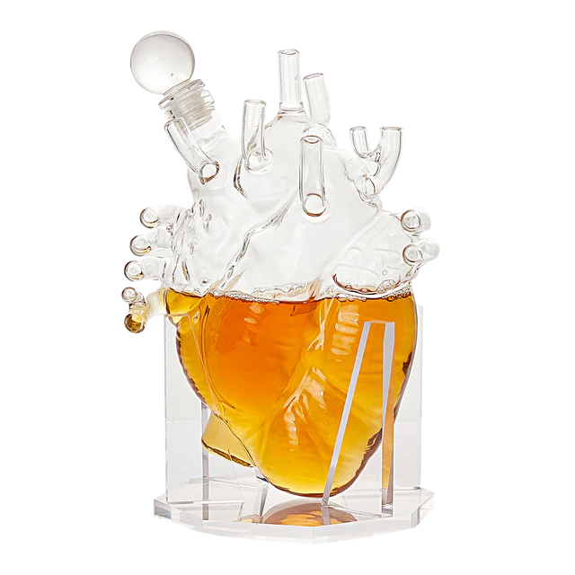 Anatomically Correct Heart Decanter