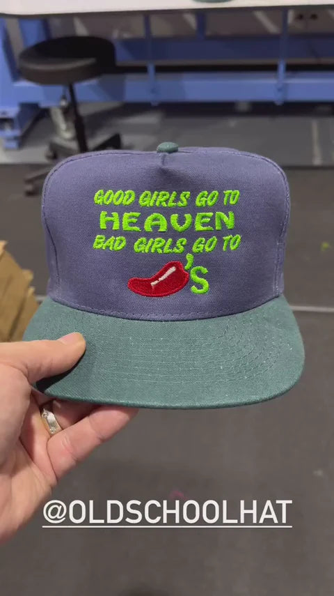 Good Girls Go to Heaven: Custom Embroidered Hat