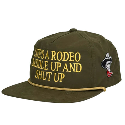 Life’s Like a Rodeo Saddle Up Hat Custom Embroidered