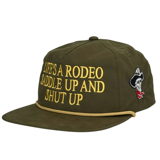 Life’s Like a Rodeo Saddle Up Hat Custom Embroidered