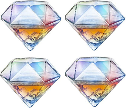 Diamond Whiskey and Wine Decanter 750ml With 4 Diamond Glasses