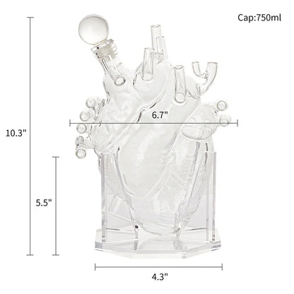 Anatomically Correct Heart Decanter