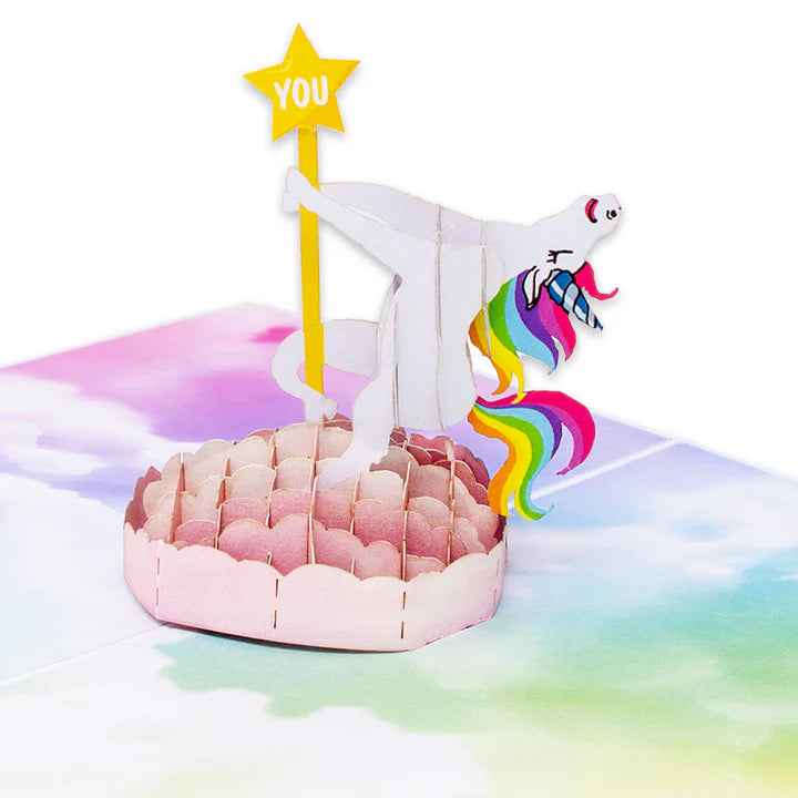 Dancing Unicorn Inappropriate 3D Greeting Card