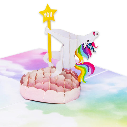 Dancing Unicorn Inappropriate 3D Greeting Card