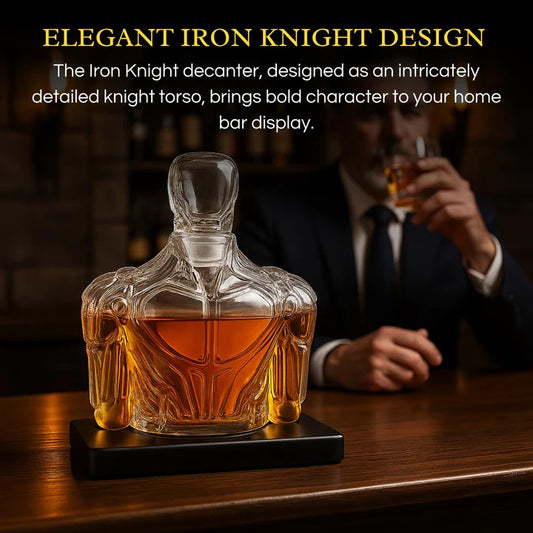 Iron Knight Decanter | Whiskey Dispenser | 25.36oz