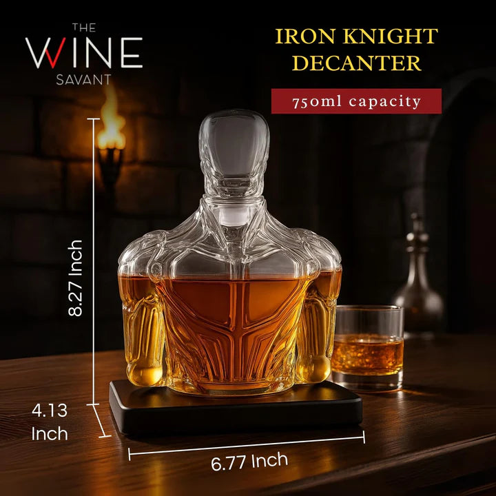 Iron Knight Decanter | Whiskey Dispenser | 25.36oz