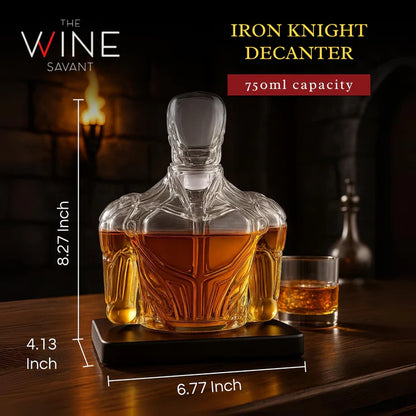 Iron Knight Decanter | Whiskey Dispenser | 25.36oz