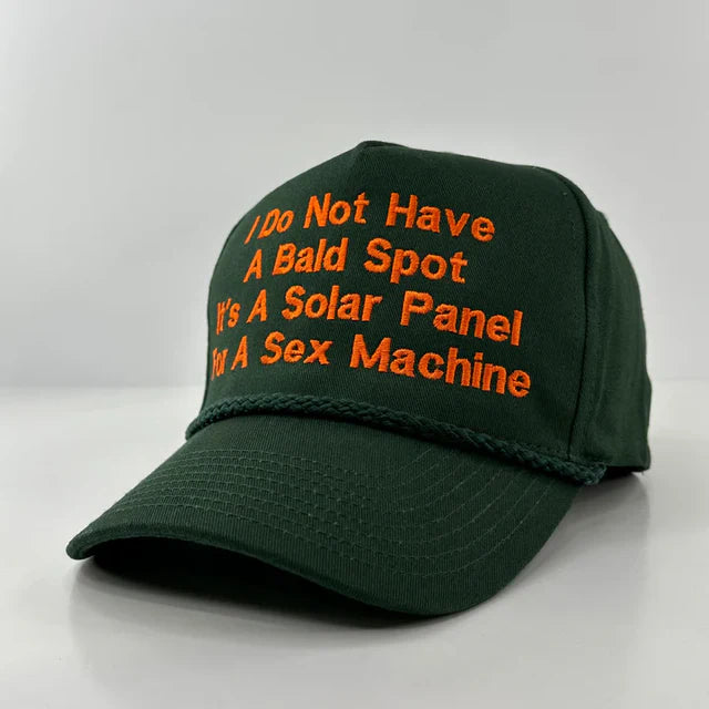 I Do Not Have a Bald Spot Green Rope Snapback Hat Cap Custom Embroidered