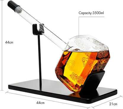 Thors Hammer Whiskey and Wine Decanter 2000ml