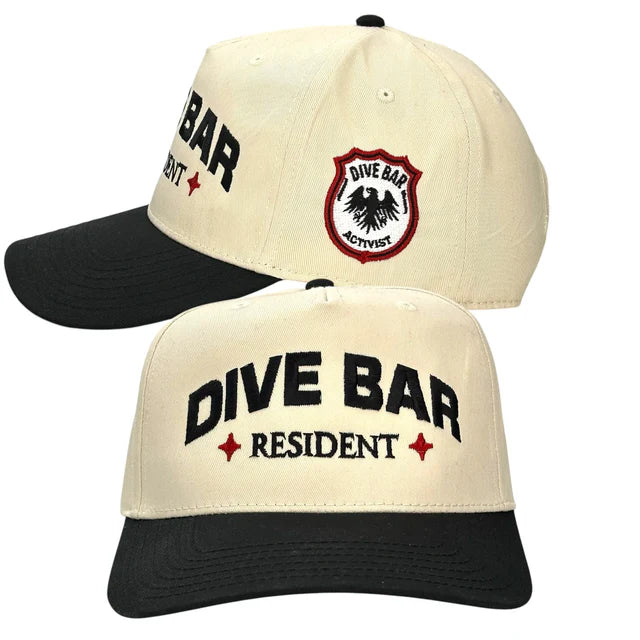 Dive Bar Resident Hat Custom Embroidered