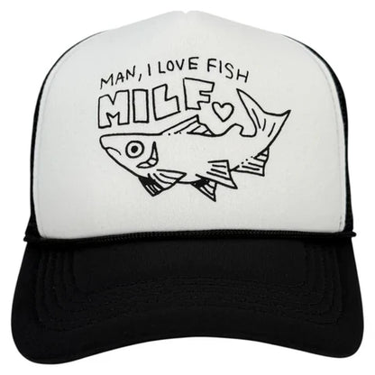 Man I Love MLF Fish Print Custom Hat