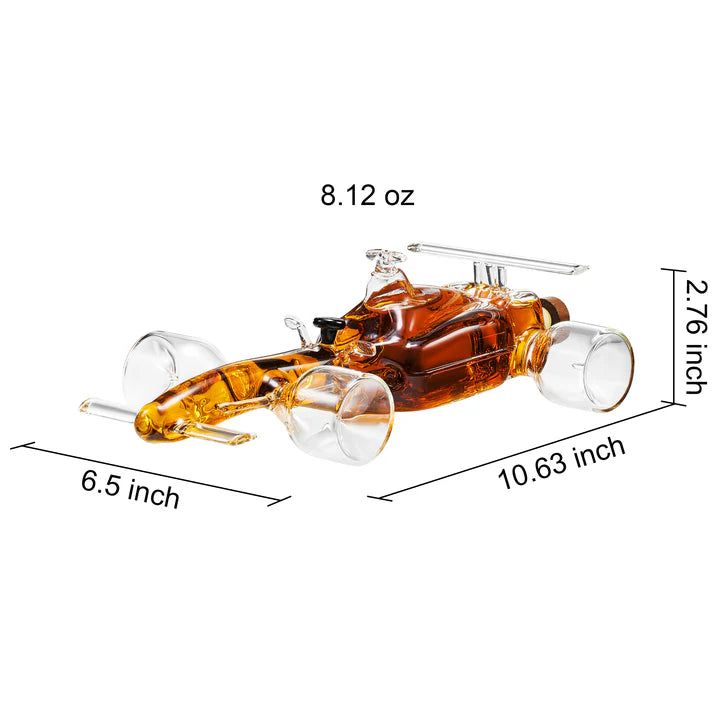 F1 Racecar Whiskey Decanter - 8.12OZ