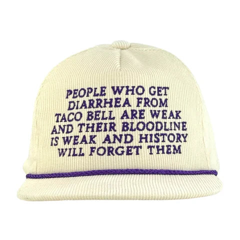 People Who Get Diarrhea Custom Embroidered Hat