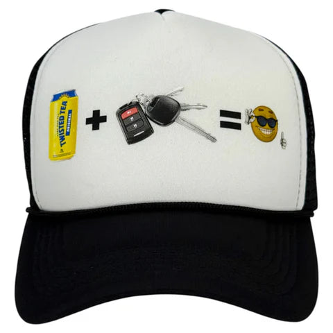 Tea plus keys Print Custom Hat