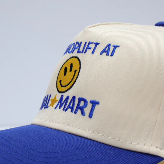 I Shoplift At W-mart Vintage Snapback Cap Hat Custom Embroidered