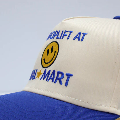 I Shoplift At W-mart Vintage Snapback Cap Hat Custom Embroidered