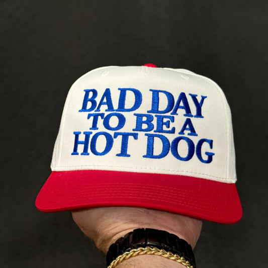 Bad Day to Be a Hot Dog Trucker Cap – Funny 4th of July Custom Embroidered Hat