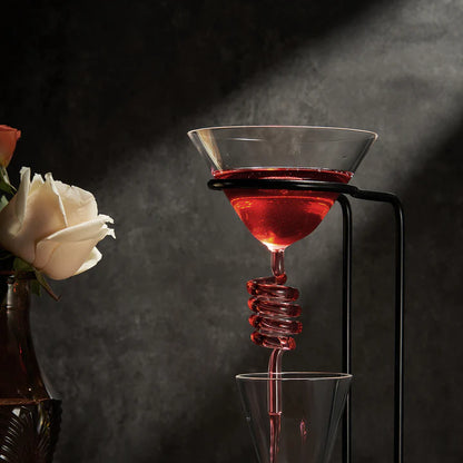 Wine Tower Decanting & Aerator Set - 2 Aerating Parts - Upper & Lower