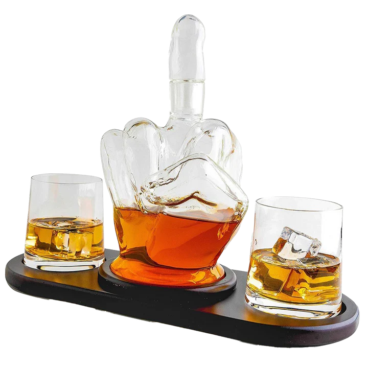 Middle Finger Novelty Whisky Decanter