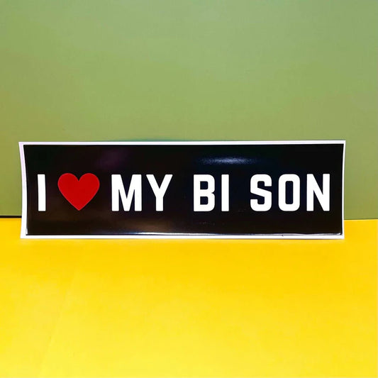 I Love My Bi Son Funny Car Decal Sticker