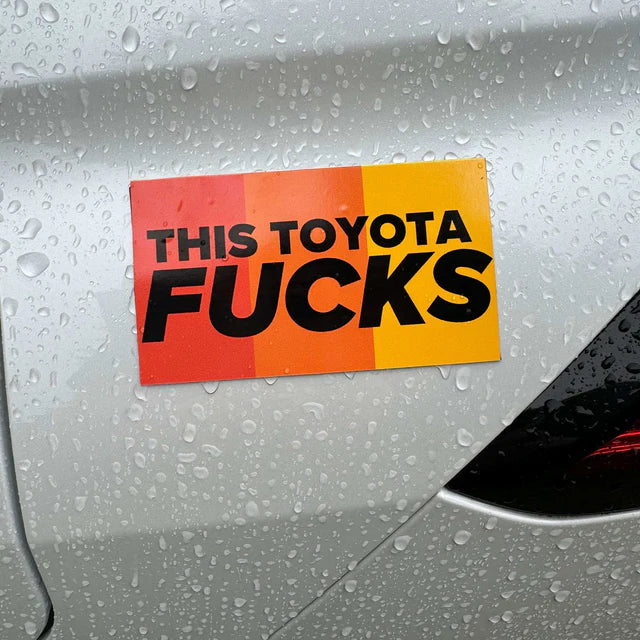 This Toyota F**ks | Retro Toyota Car Decal