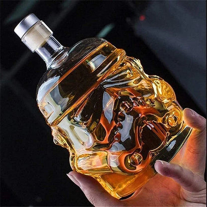 Transparent Creative Whiskey Decanter Set Bottle with 2 Wine Glasses 150ml