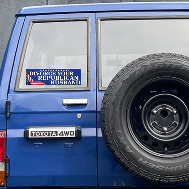 Divorce Your Republican Husband Car Decal Sticker