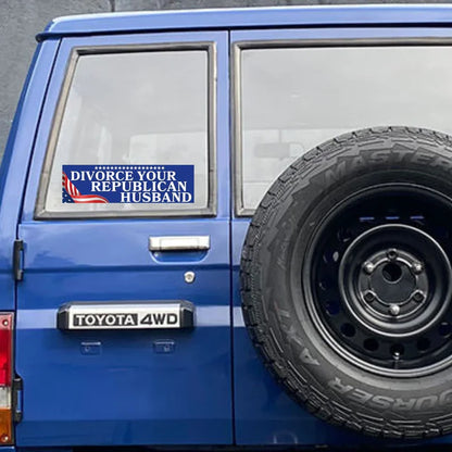 Divorce Your Republican Husband Car Decal Sticker