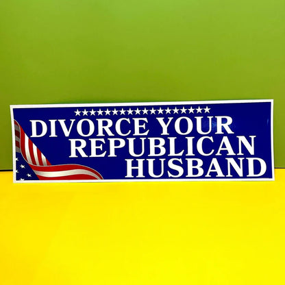 Divorce Your Republican Husband Car Decal Sticker