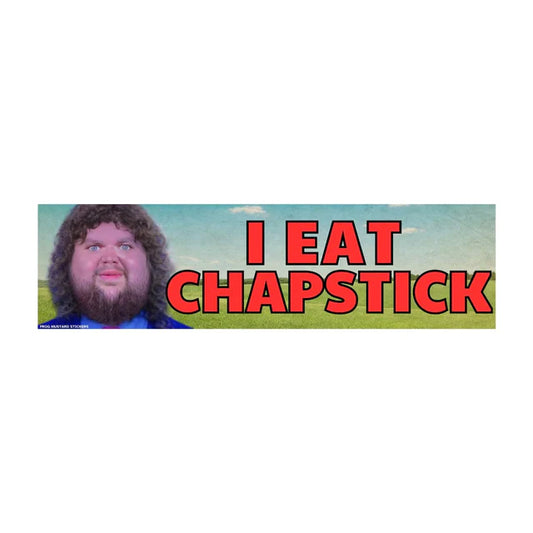 I Eat Chapstick (JD Vance) Car Decal Sticker