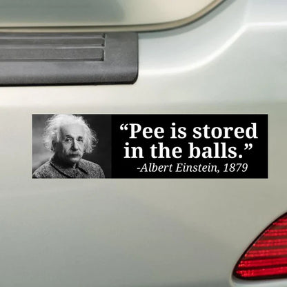 Pee is Stored in the Balls - Albert Einstein, 1879
