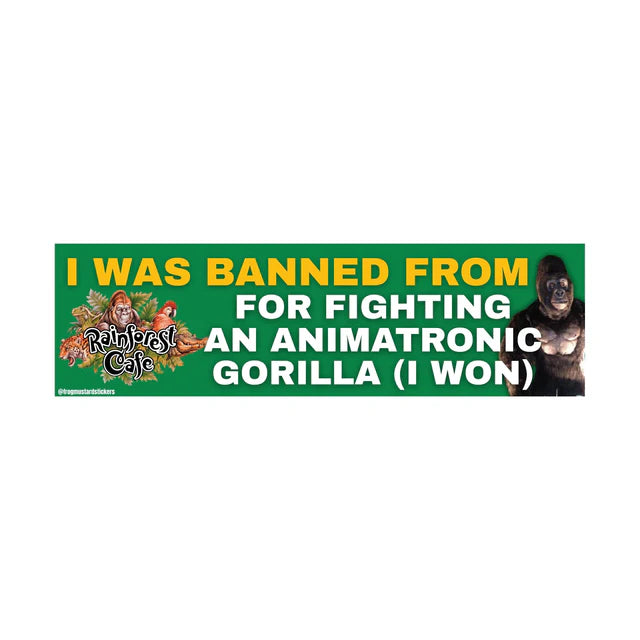 I was BANNED from Rainforest Café for Fighting an Animatronic Gorilla (I Won)