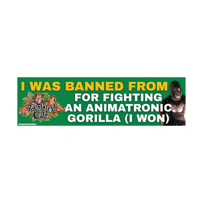 I was BANNED from Rainforest Café for Fighting an Animatronic Gorilla (I Won)