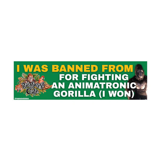 I was BANNED from Rainforest Café for Fighting an Animatronic Gorilla (I Won)