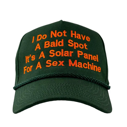 I Do Not Have a Bald Spot Green Rope Snapback Hat Cap Custom Embroidered